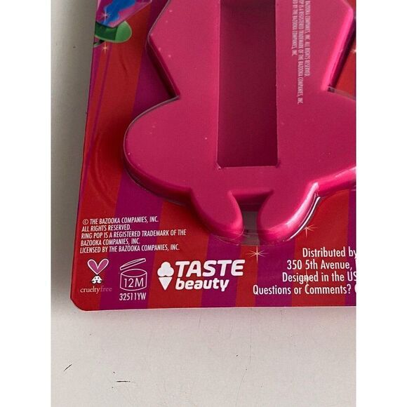 Taste Beauty Ring Pop Strawberry Flavored Lip Balm & Keychain NEW - Picture 9 of 9